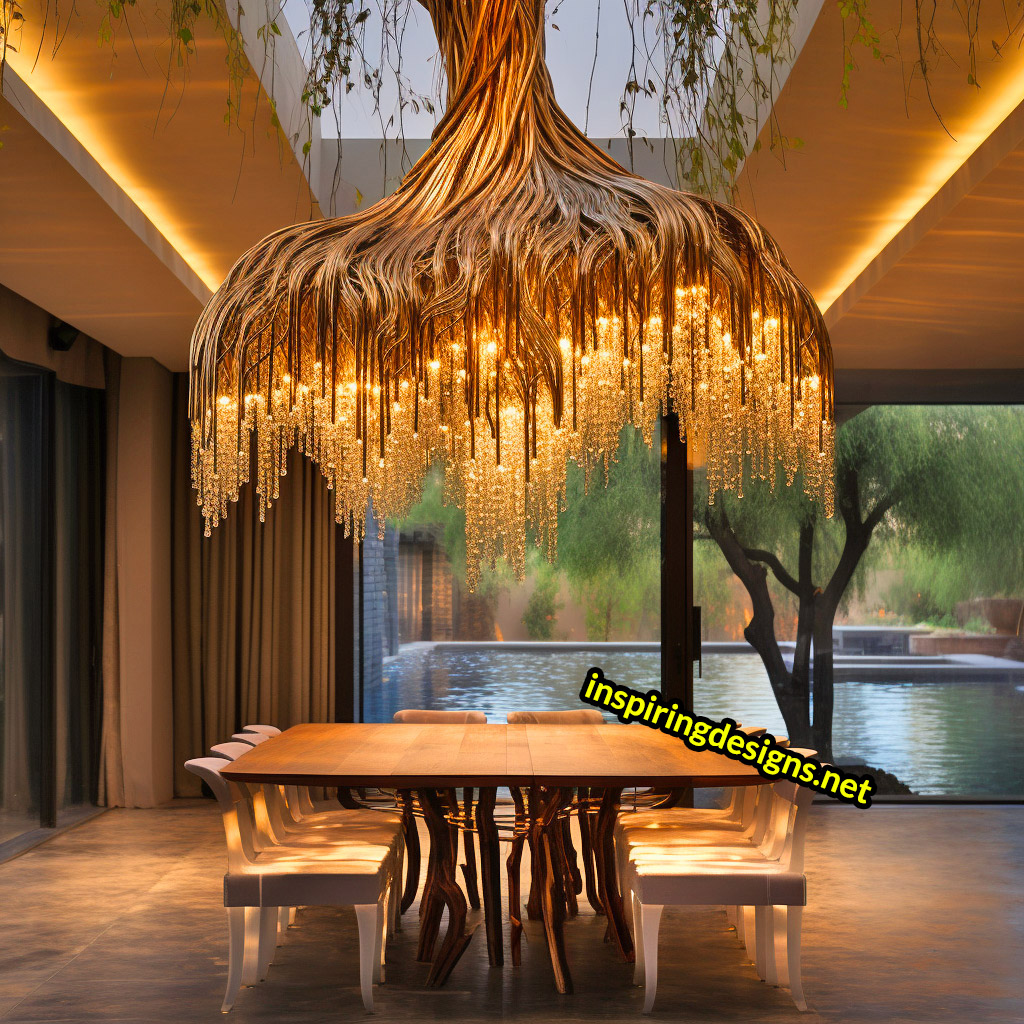 Weeping Willow Chandelier Lamp