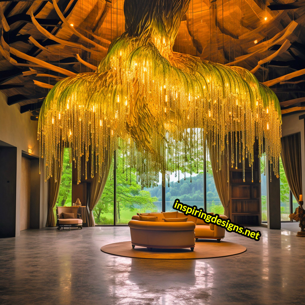 Weeping Willow Chandelier Lamp