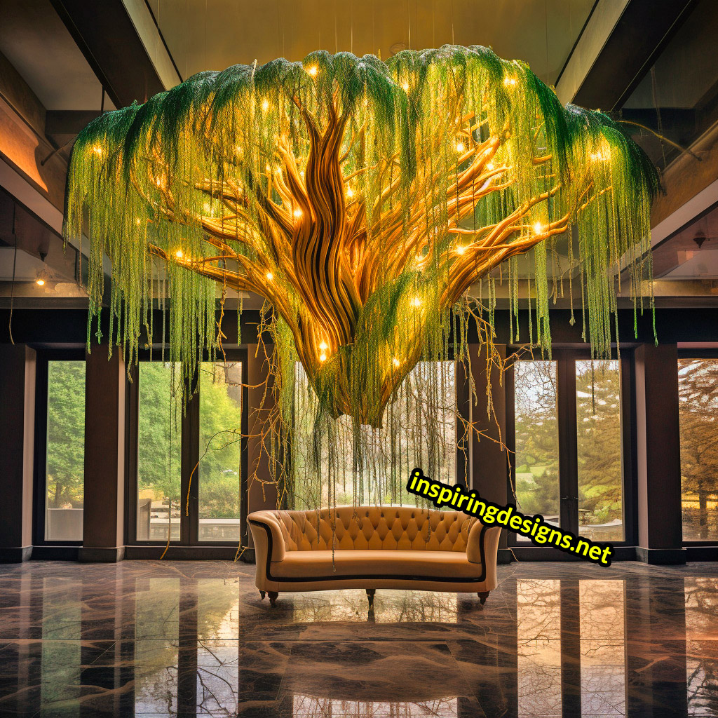 Weeping Willow Chandelier Lamp