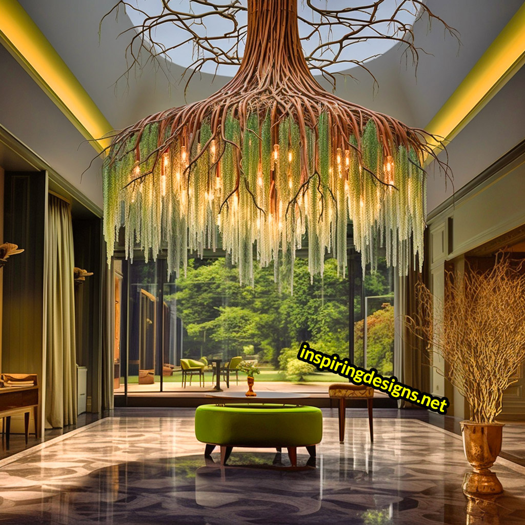 Weeping Willow Chandelier Lamp