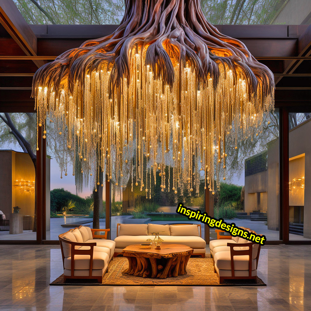 Weeping Willow Chandelier Lamp