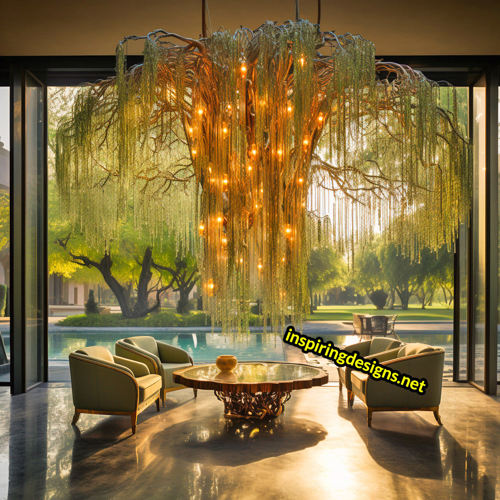 Weeping Willow Chandelier Lamp