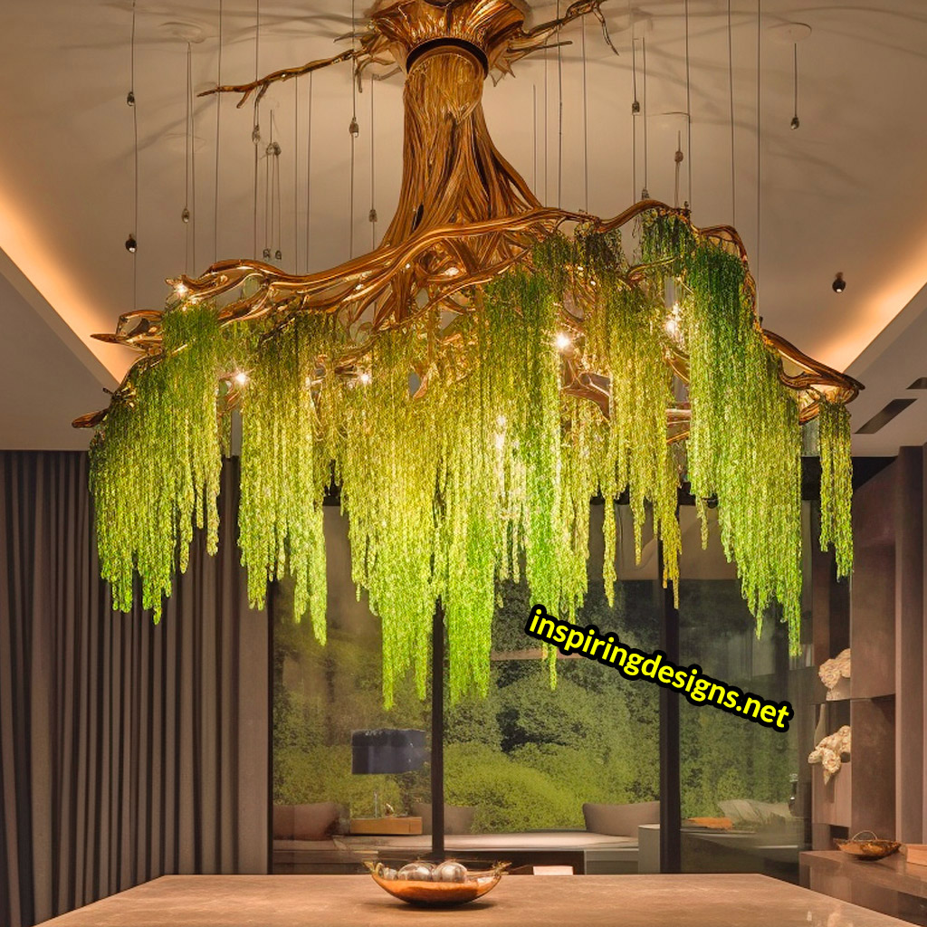 Weeping Willow Chandelier Lamp