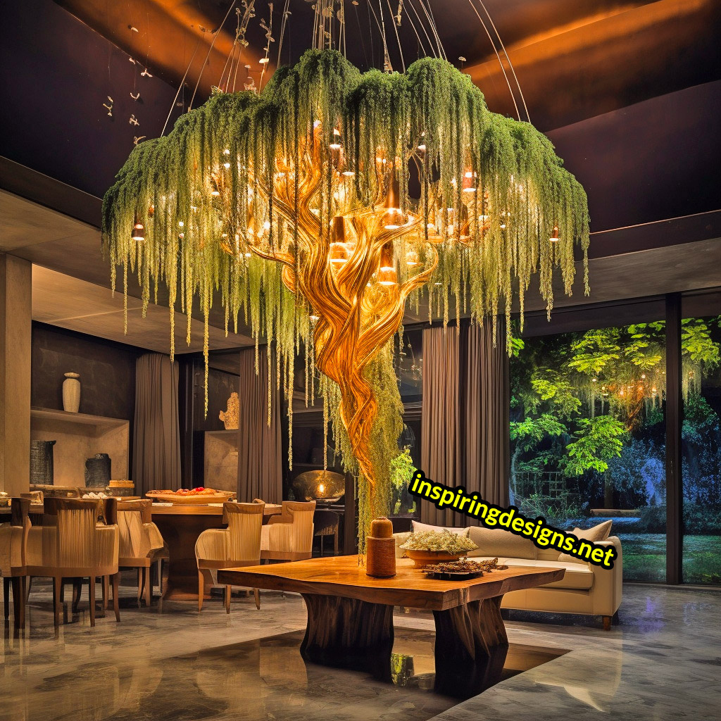 Weeping Willow Chandelier Lamp