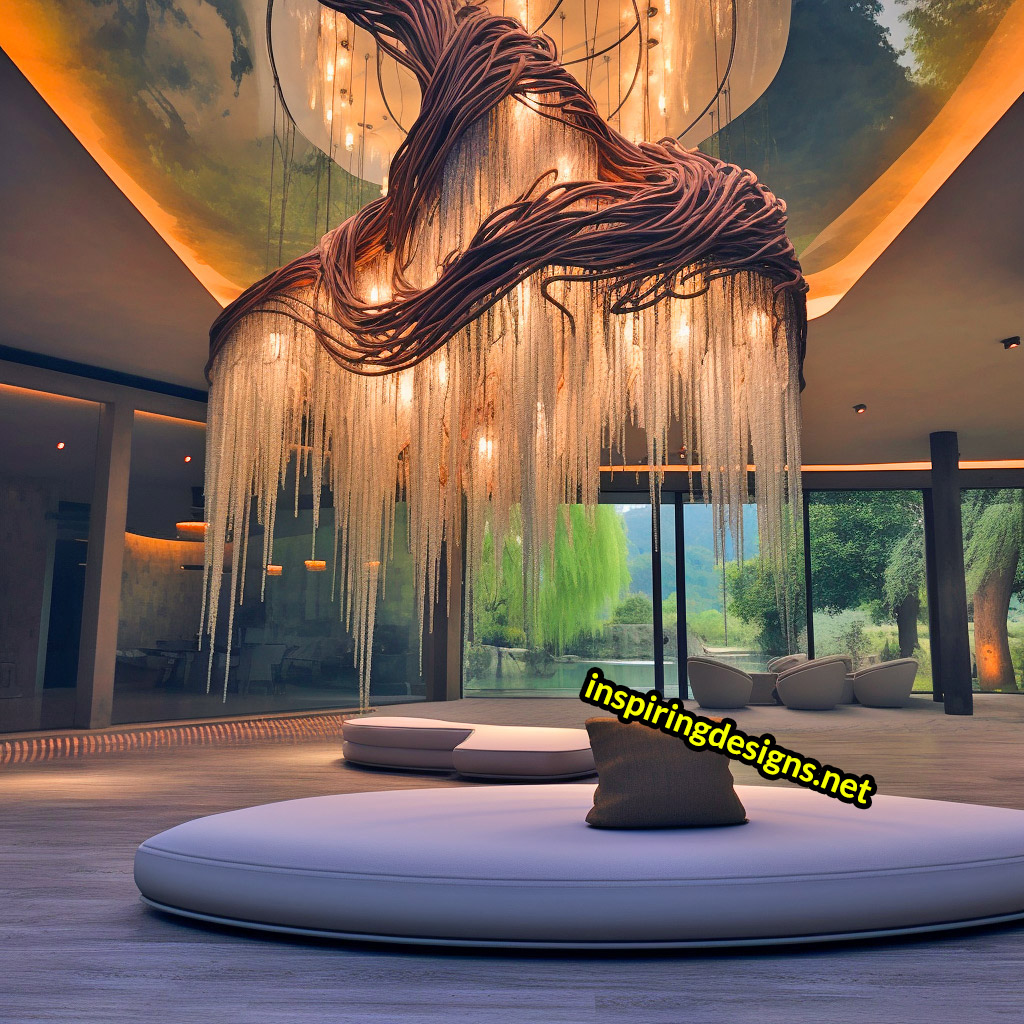 Weeping Willow Chandelier Lamp