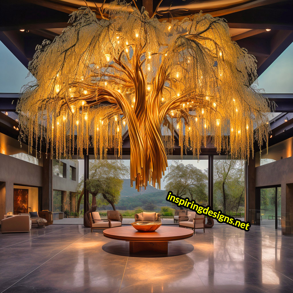 Weeping Willow Chandelier Lamp