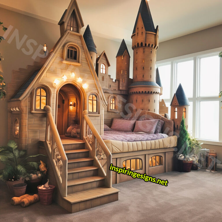 These Giant Harry Potter Hogwarts Castle Kids Beds Bring the Wizarding ...