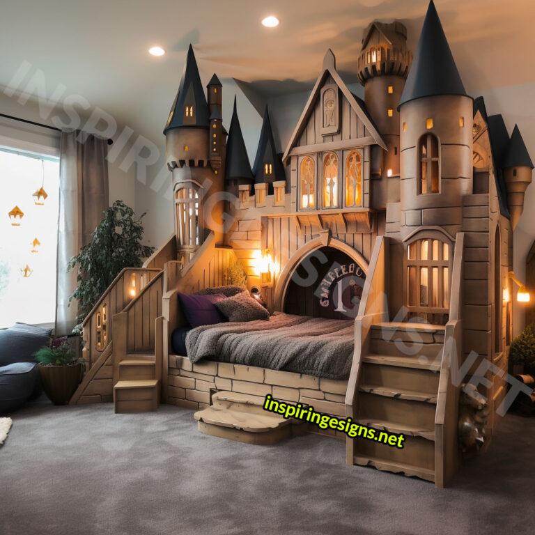 These Giant Harry Potter Hogwarts Castle Kids Beds Bring the Wizarding ...