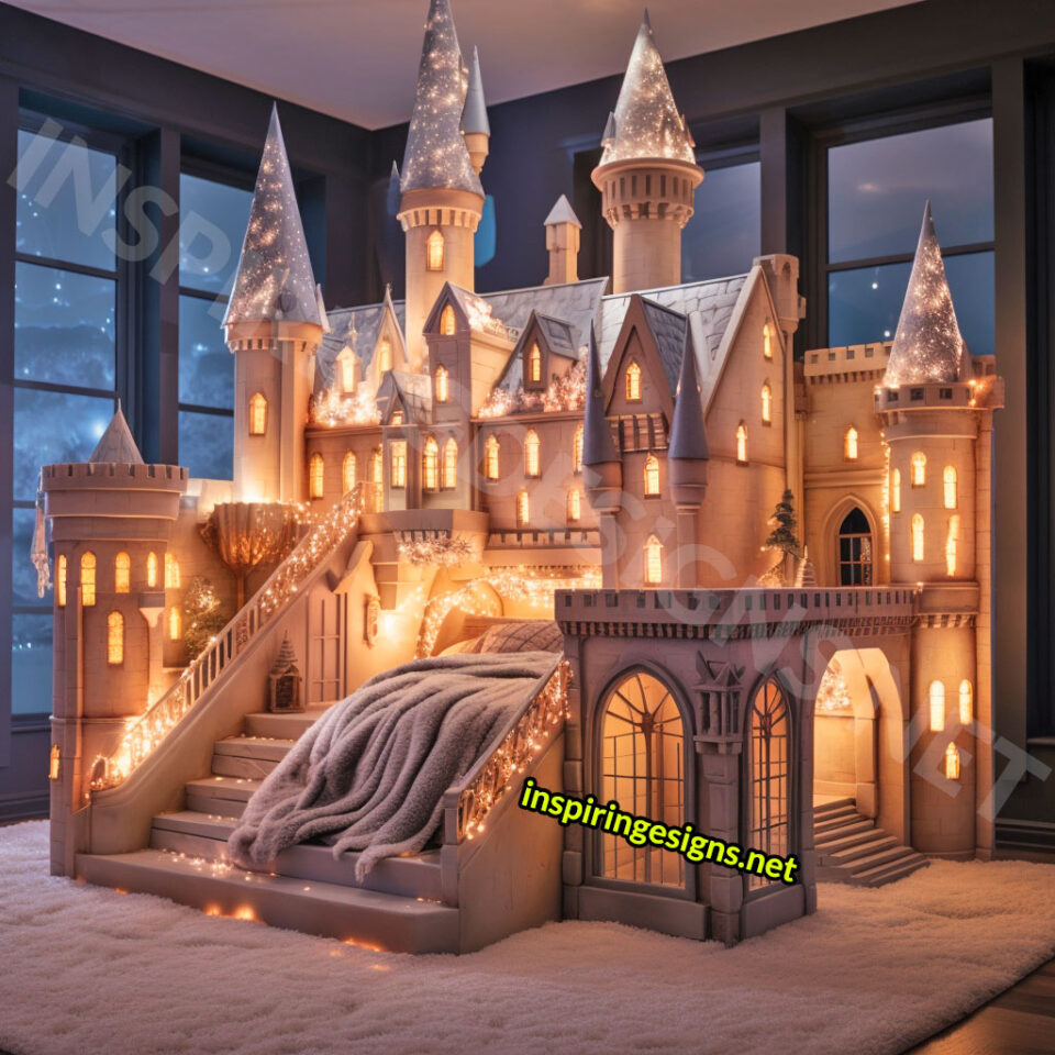 These Giant Harry Potter Hogwarts Castle Kids Beds Bring the Wizarding