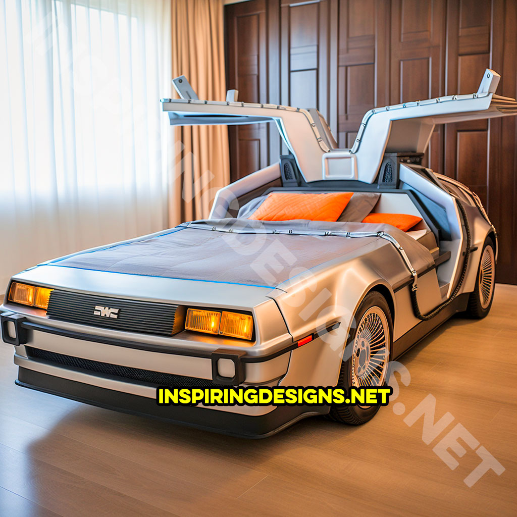 Delorean Time Machine kids bed - Famous and iconic movie cars and trucks kids beds