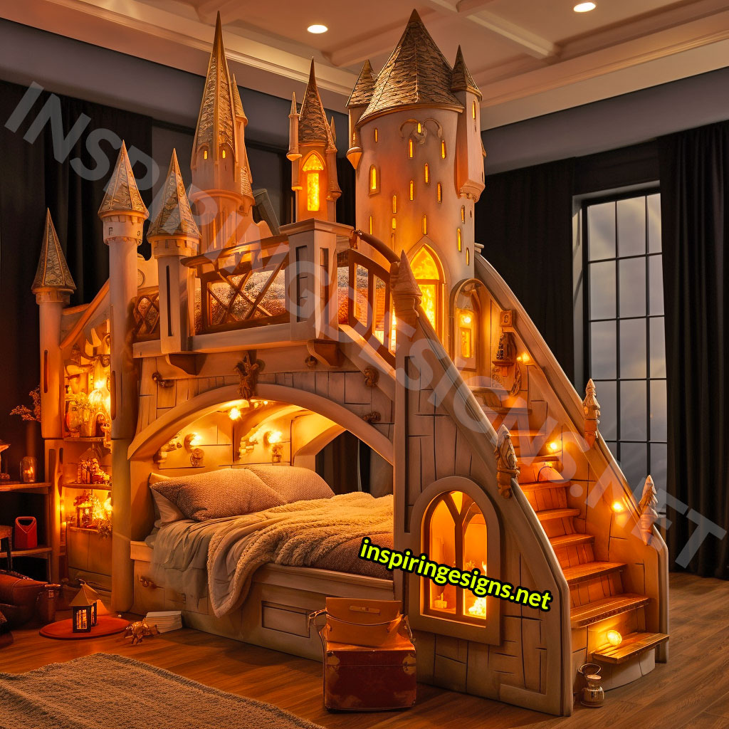 Huge Harry Potter Hogwarts Castle with Interiors From LEGO