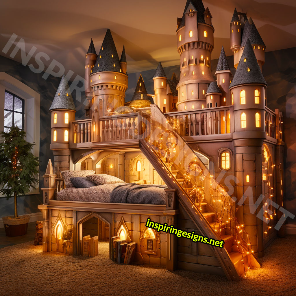 These Giant Harry Potter Hogwarts Castle Kids Beds Bring the