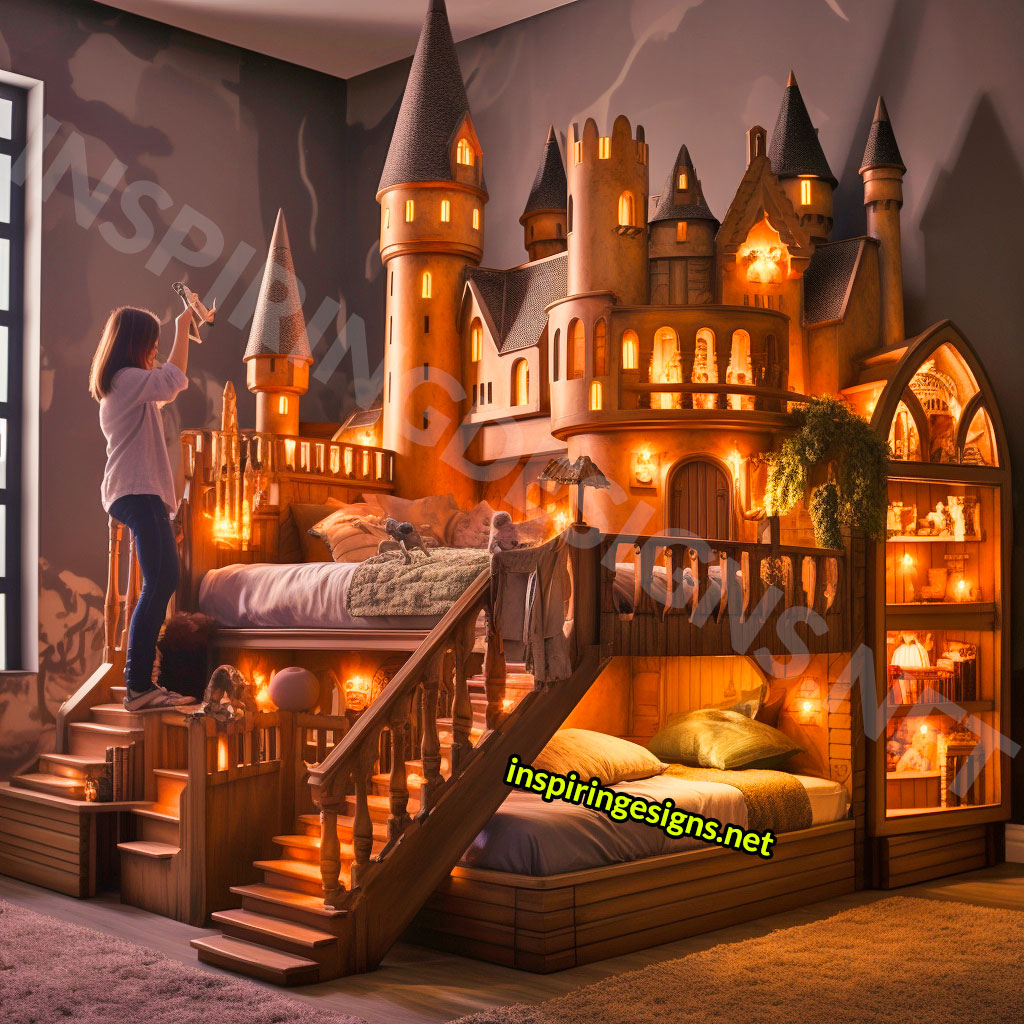 These Giant Harry Potter Hogwarts Castle Kids Beds Bring the