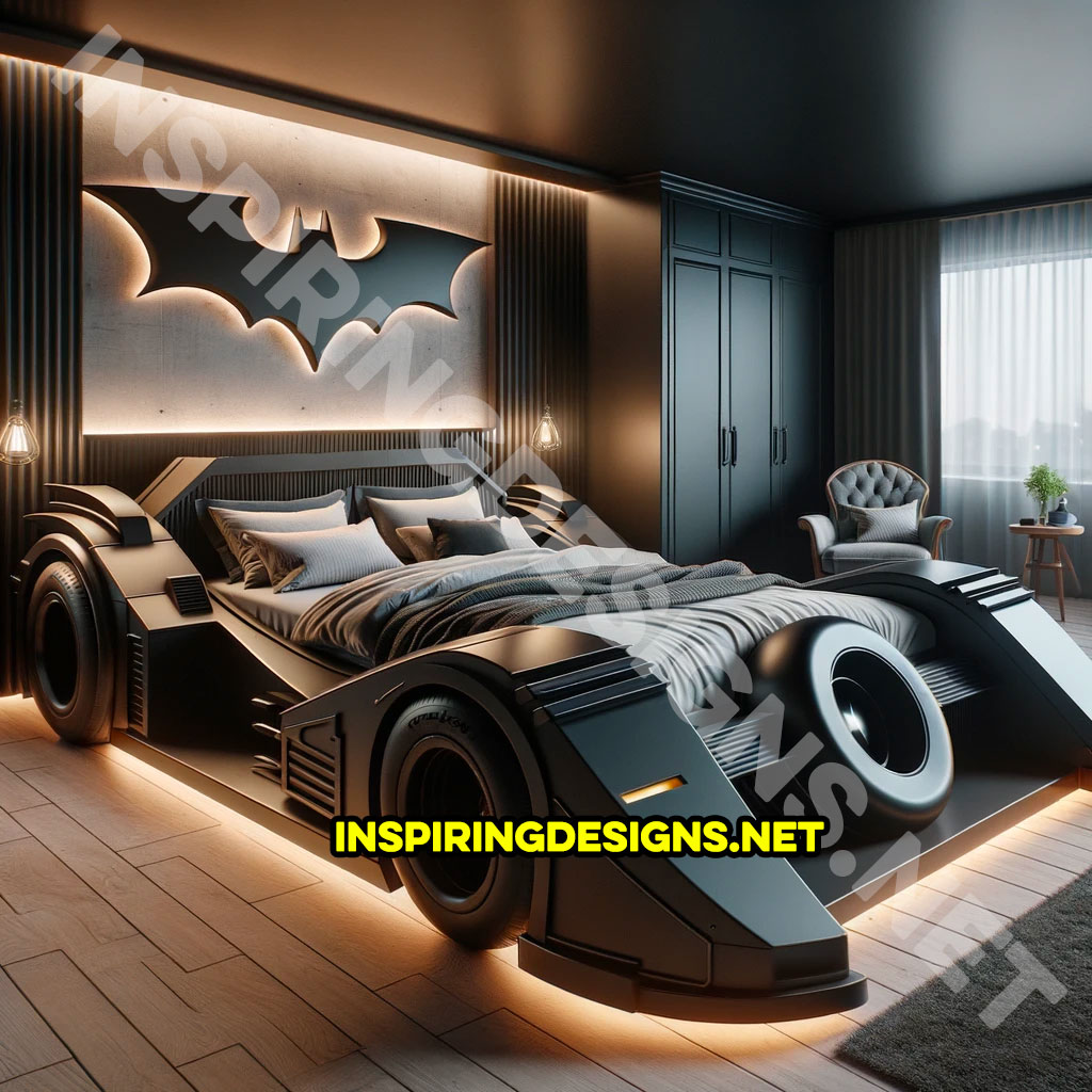 Batmobile kids bed - Famous and iconic movie cars and trucks kids beds