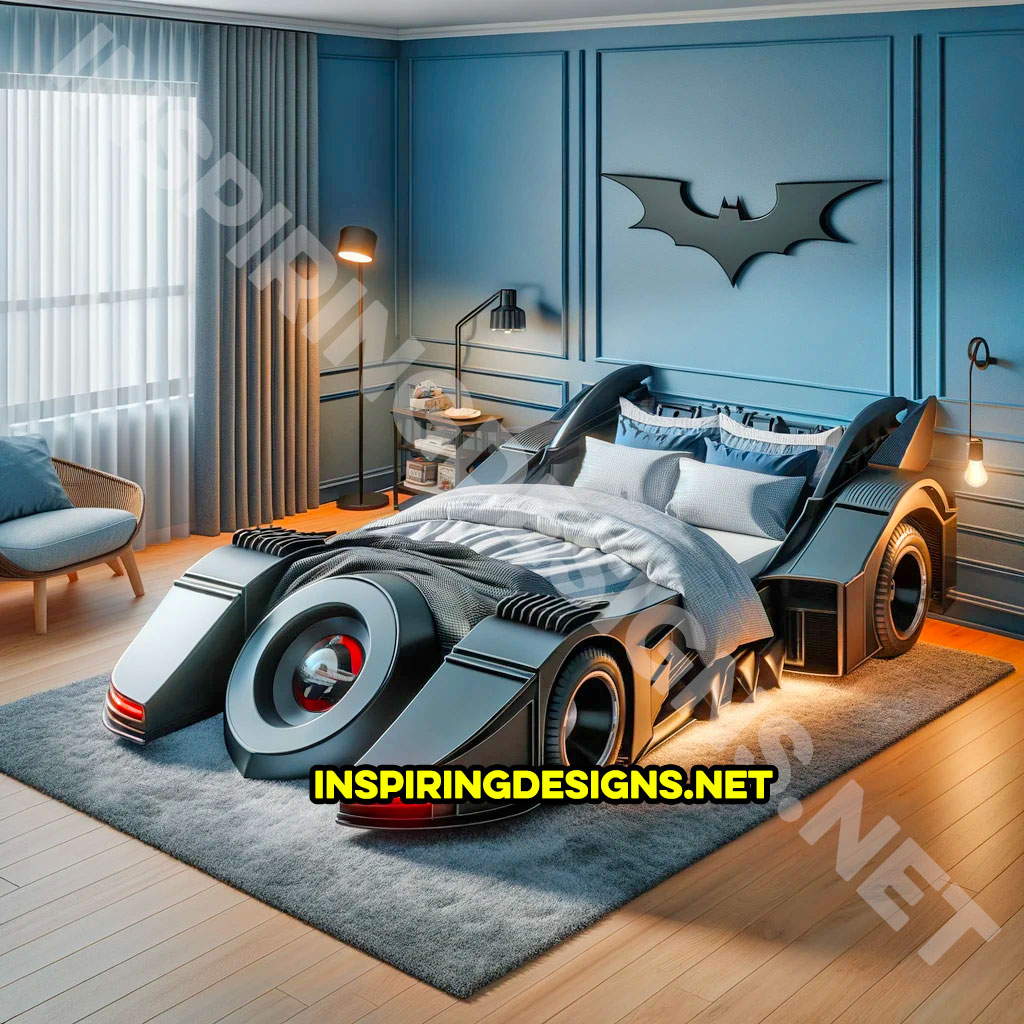 Batmobile kids bed - Famous and iconic movie cars and trucks kids beds