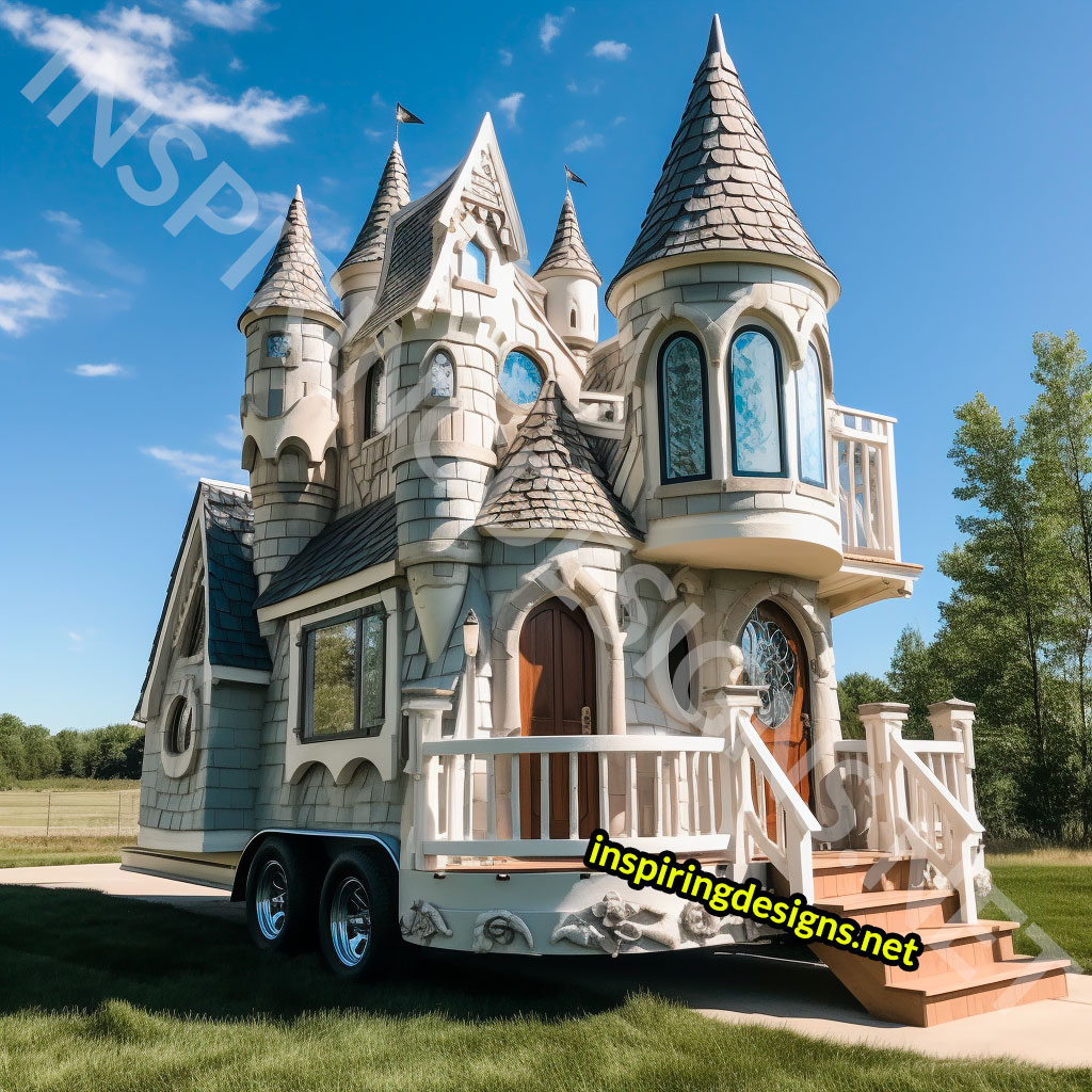 Disney castle tiny homes and hogwarts castle tiny homes on wheels