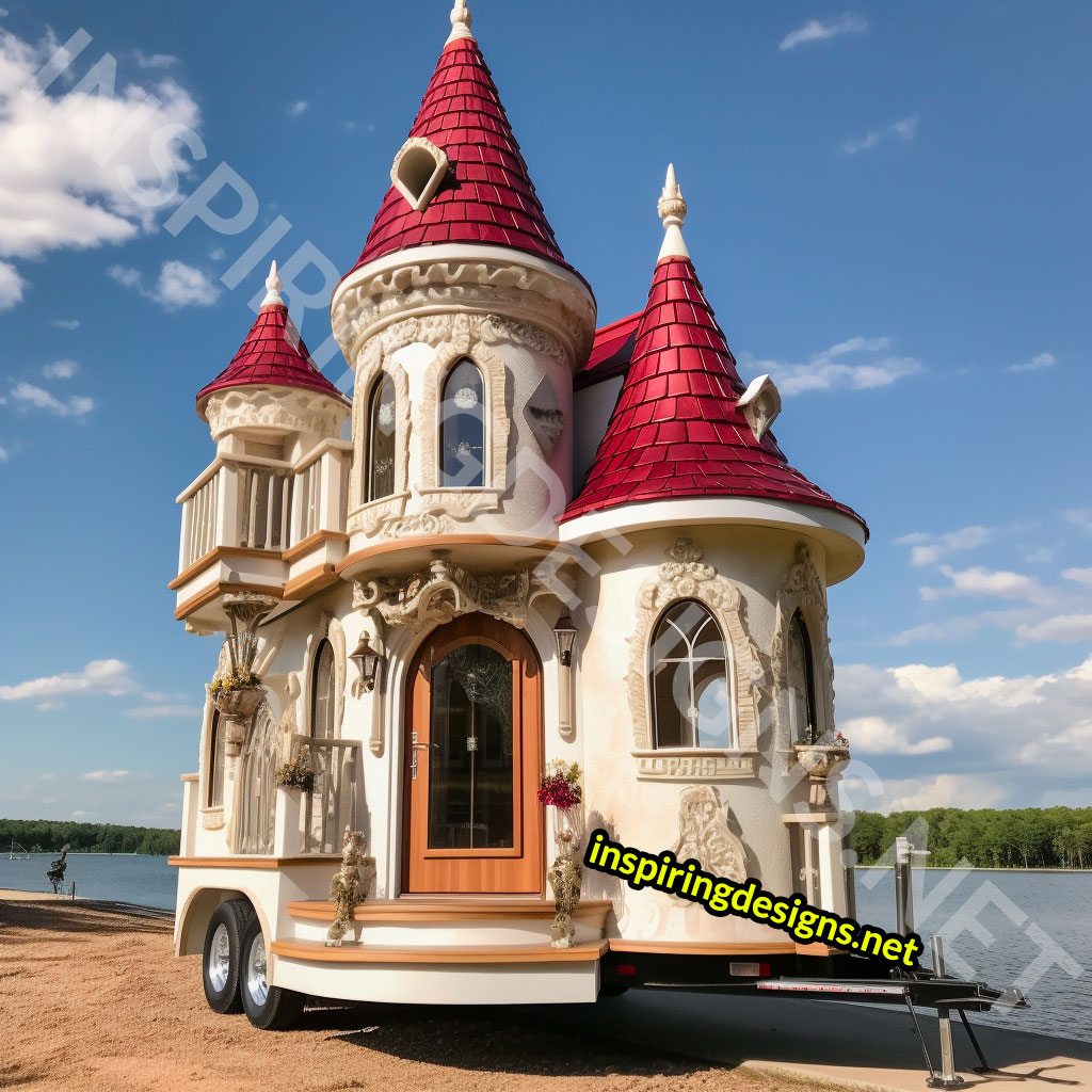 Disney castle tiny homes and hogwarts castle tiny homes on wheels