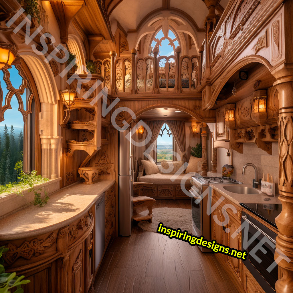 Disney castle tiny homes and hogwarts castle tiny homes on wheels