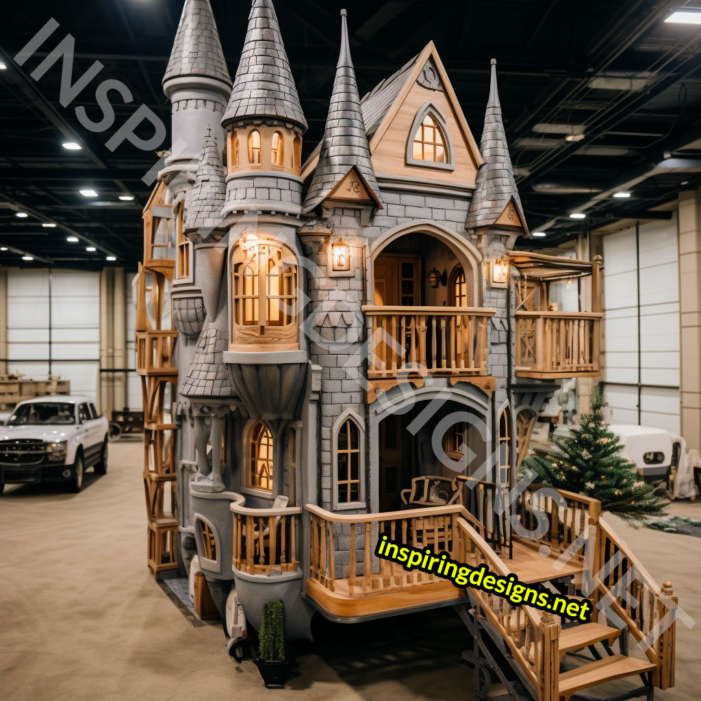 Disney castle tiny homes and hogwarts castle tiny homes on wheels