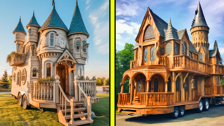 These Disney and Hogwarts Castle Shaped Tiny Homes Make Every Day a Magical Adventure!
