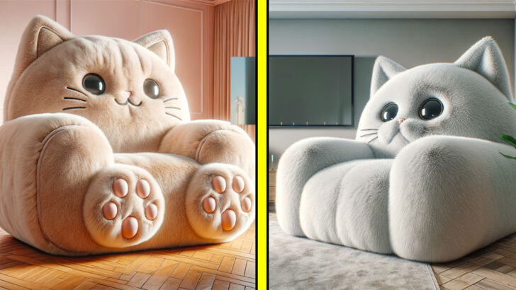 These Giant Cat Shaped Chairs Are the Ultimate Cat-lover’s Throne!
