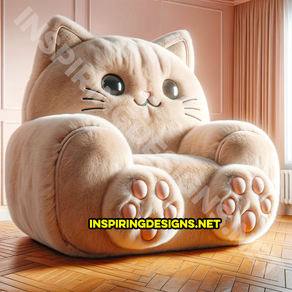 Giant cat sales shaped couch