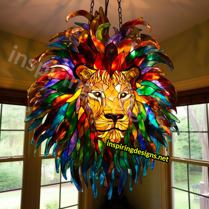 These Stained Glass Animal Chandeliers Turn Ordinary Rooms Into Wild ...