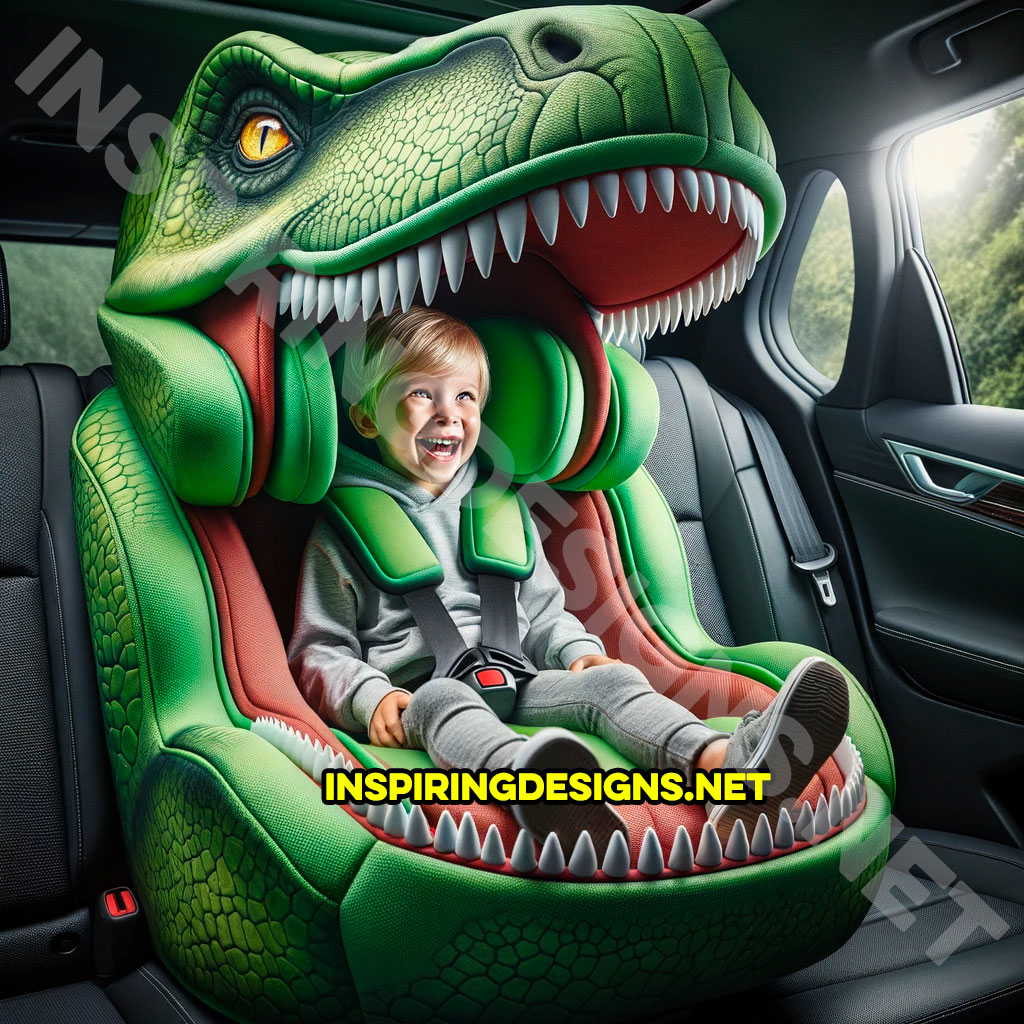 Dinosaur high clearance back booster seat