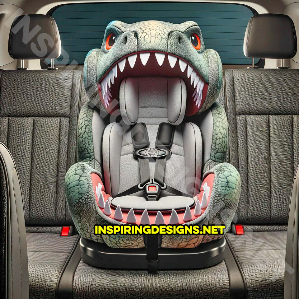 These Dinosaur Shaped Car Seats Will Make Your Kids Love Car Rides