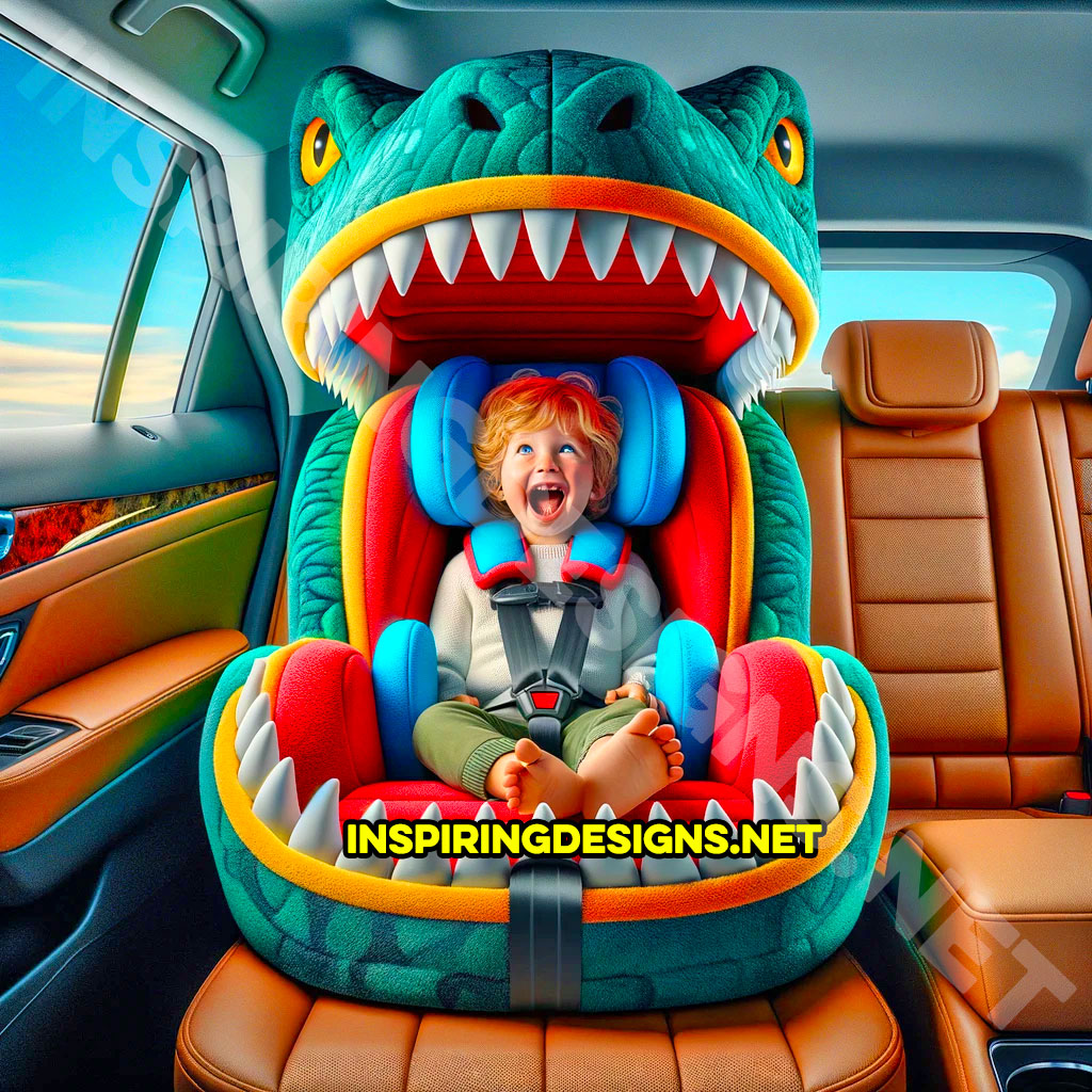 Dinosaur shop booster seat