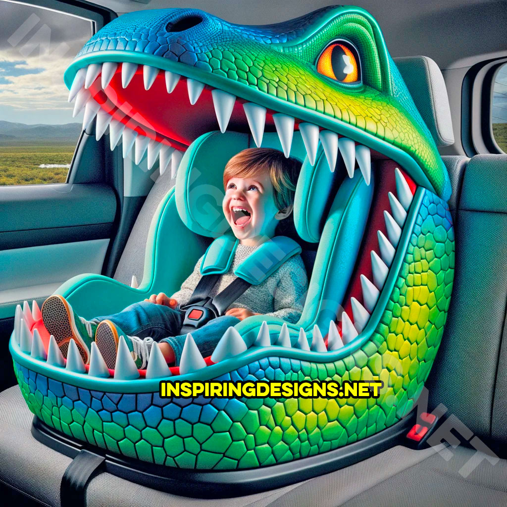 Dinosaur Shaped Car Seat