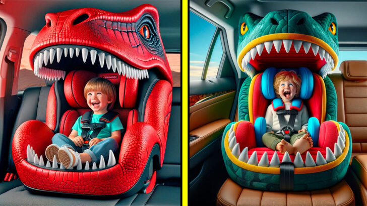 These Dinosaur Shaped Car Seats Will Make Your Kids Love Car Rides!