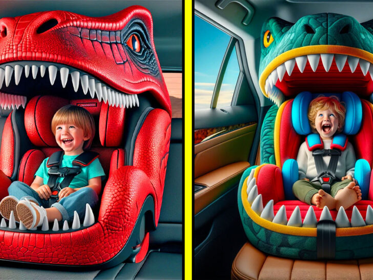 Dinosaur sale kids car