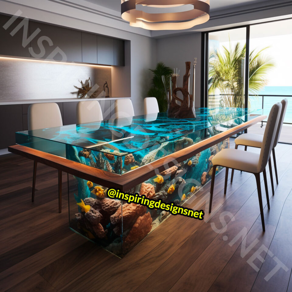 These Aquarium Dining Tables Will Make Waves at Your Next Dinner Party!