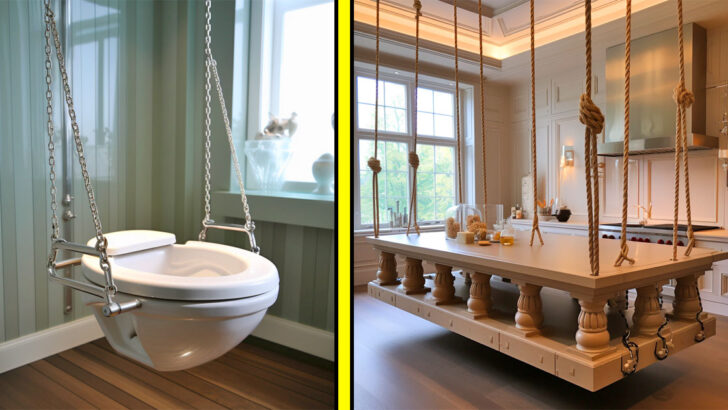 Levitate Your Living: The Whimsical Wonders of Floating Furniture (Including a Hanging Toilet)!