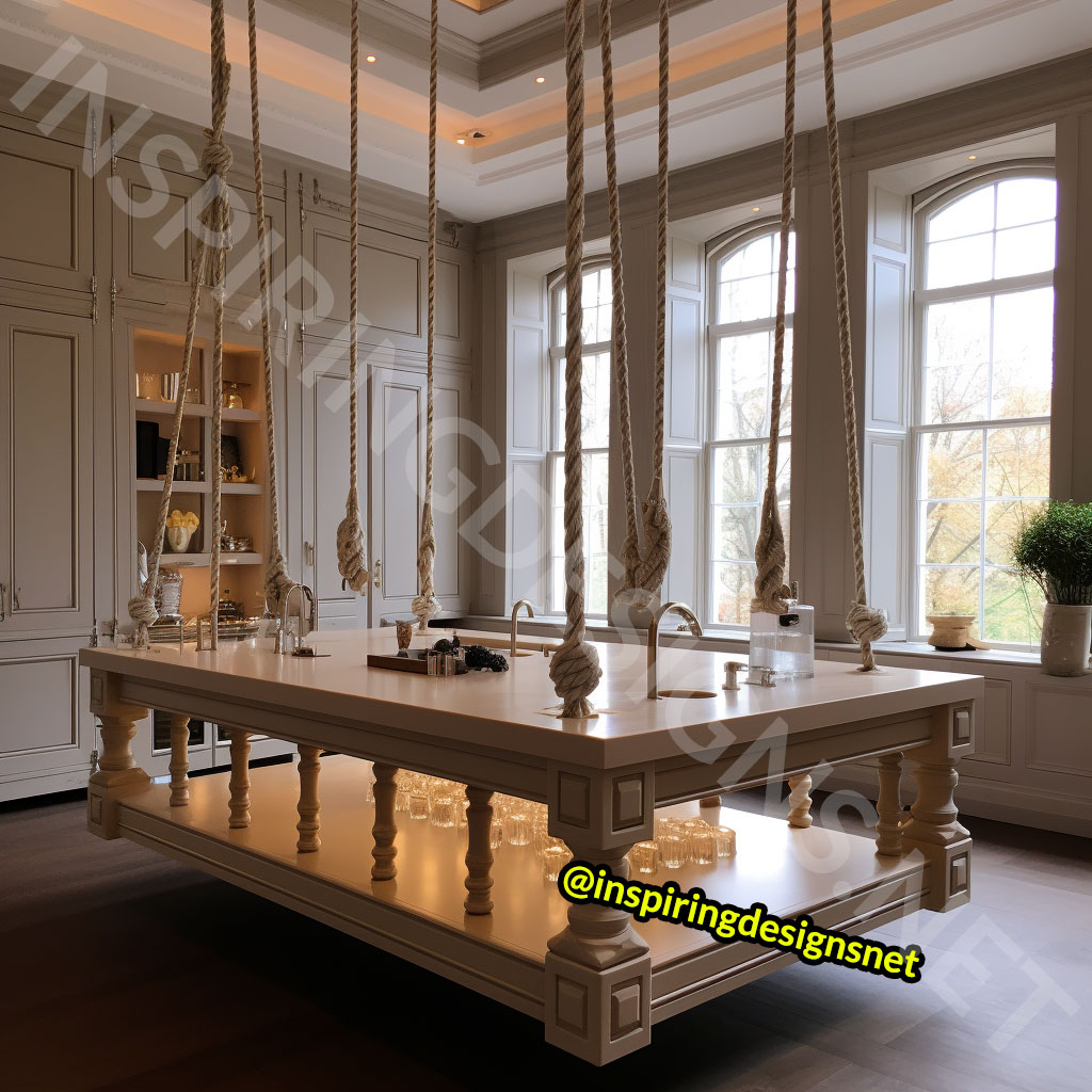 Floating Furniture - Hanging Kitchen Island