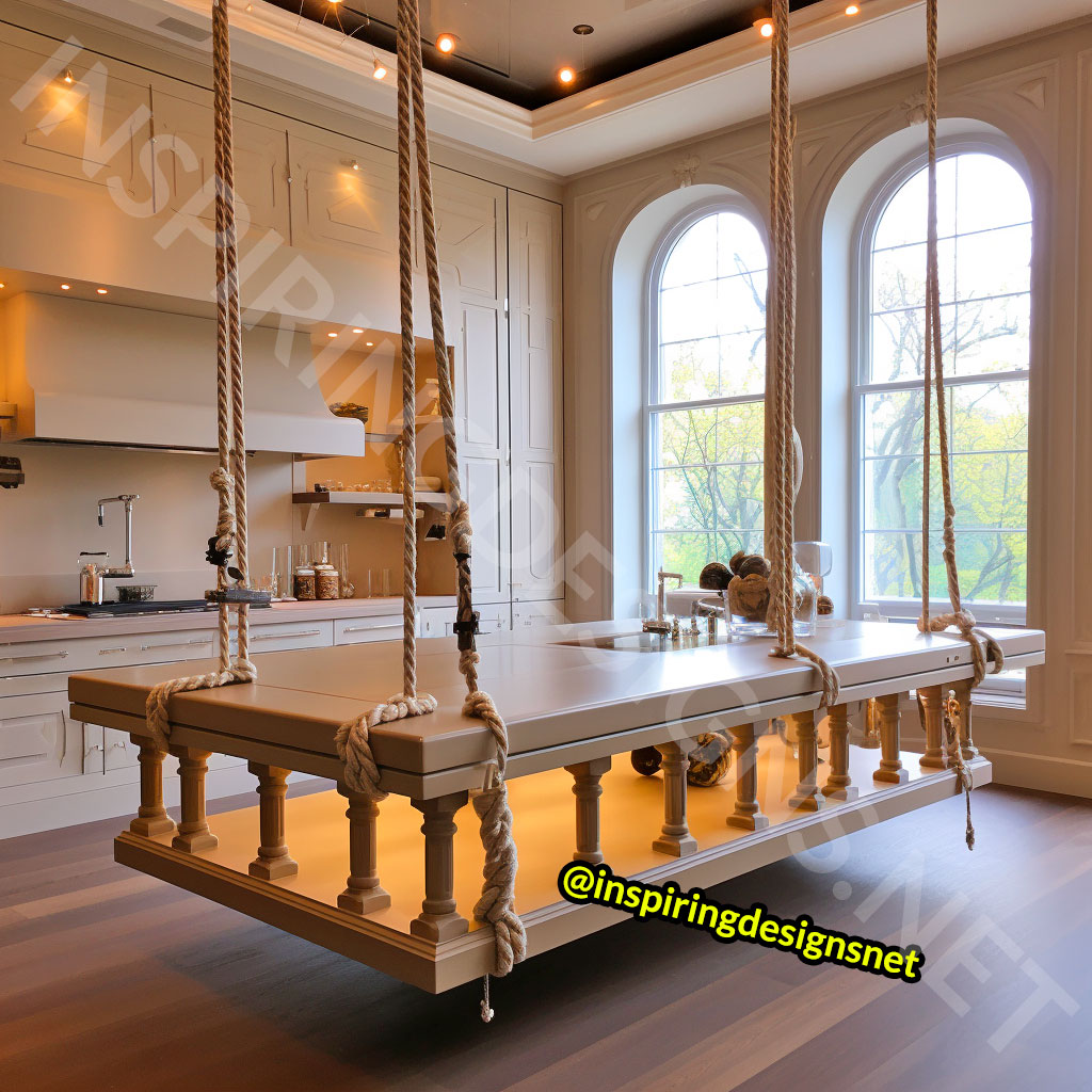 Floating Furniture - Hanging Kitchen Island