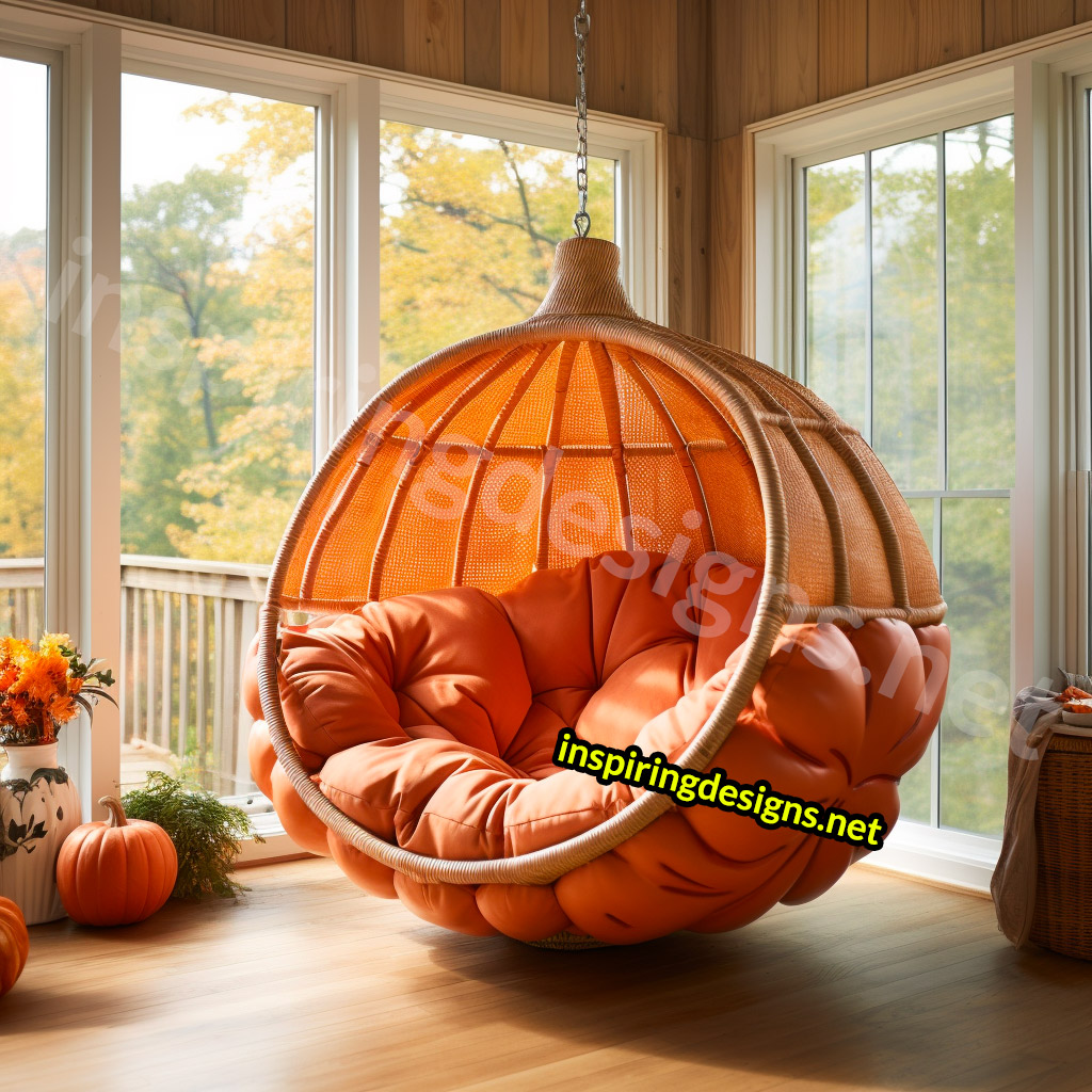 Giant Pumpkin Shaped Loungers