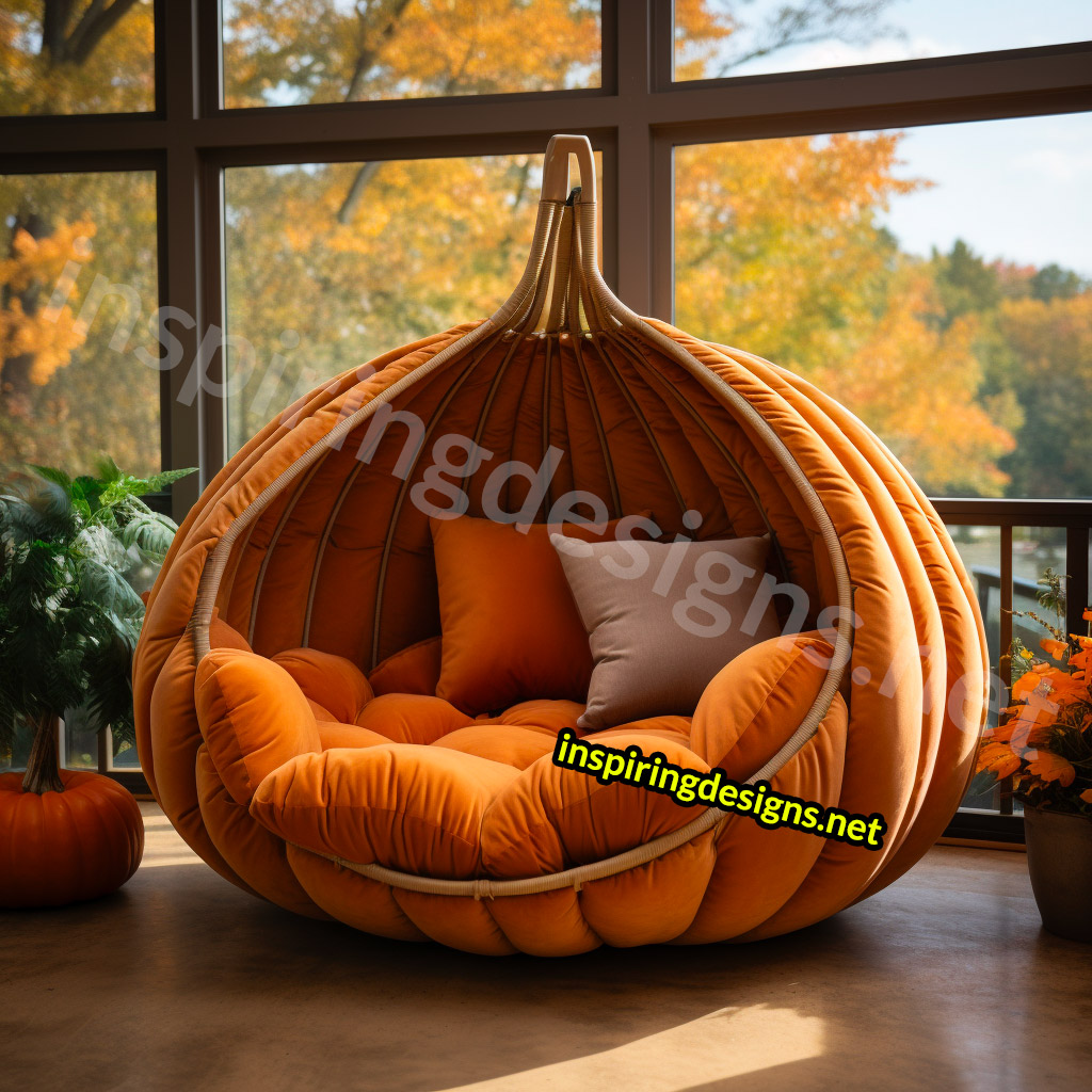 Giant Pumpkin Shaped Loungers