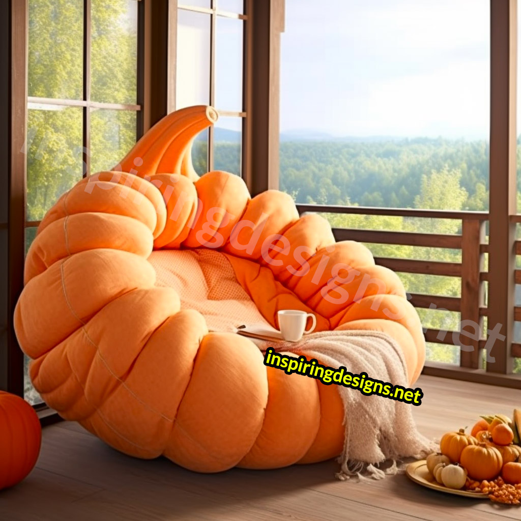 Giant Pumpkin Shaped Loungers