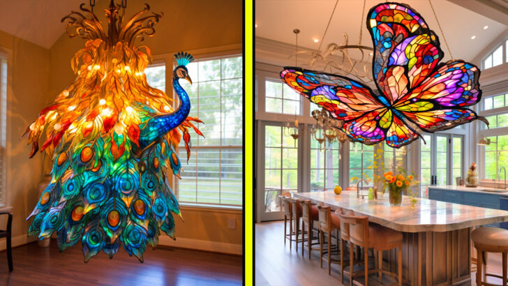 These Stained Glass Animal Chandeliers Turn Ordinary Rooms Into Wild Kingdoms!