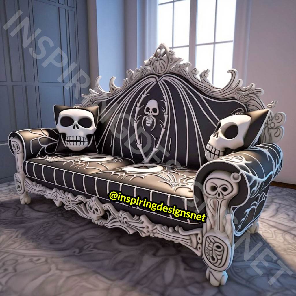 Nightmare Before Christmas Sofas - Jack Skellington Couch