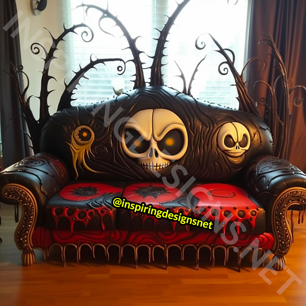 Nightmare Before Christmas Sofas - Jack Skellington Couch