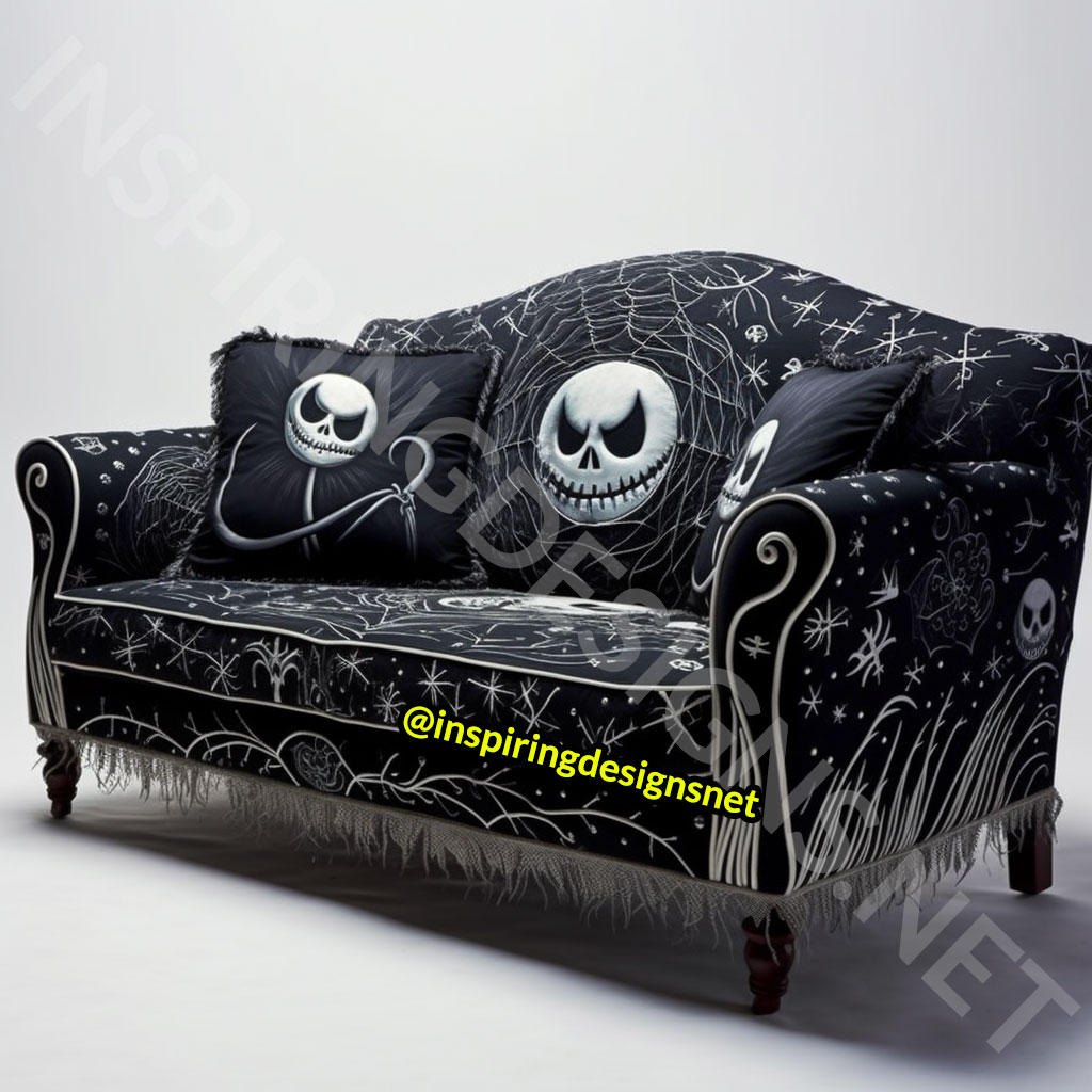 Nightmare Before Christmas Sofas - Jack Skellington Couch