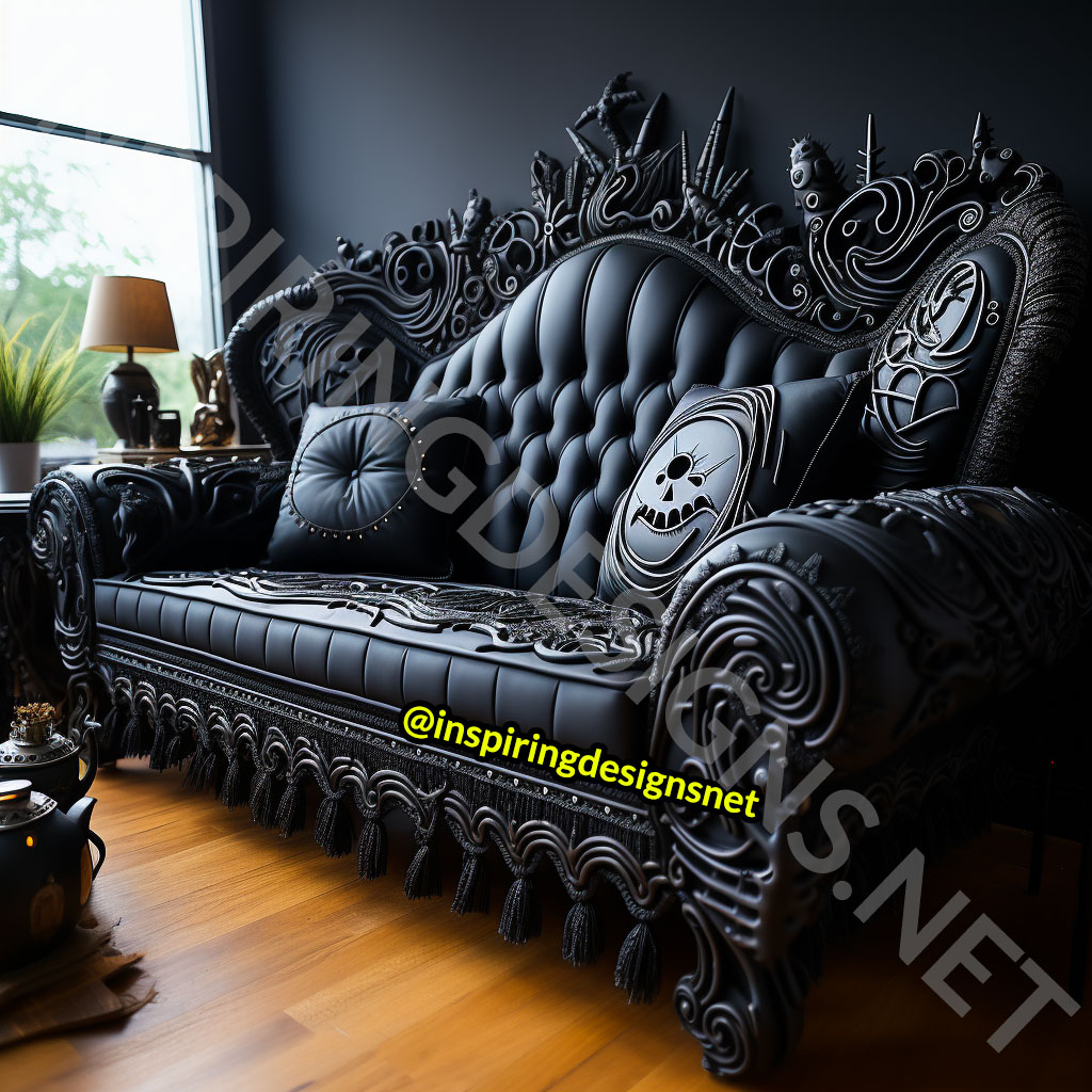 Living Room with Black Leather Sofas  Christmas decorations living room,  Leather sofa living room, Black leather sofas