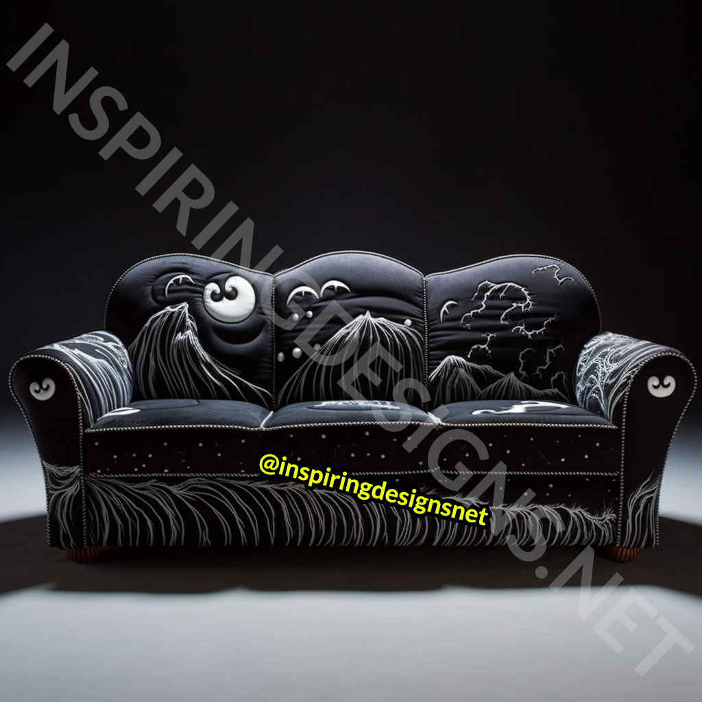 Nightmare Before Christmas Sofas - Jack Skellington Couch