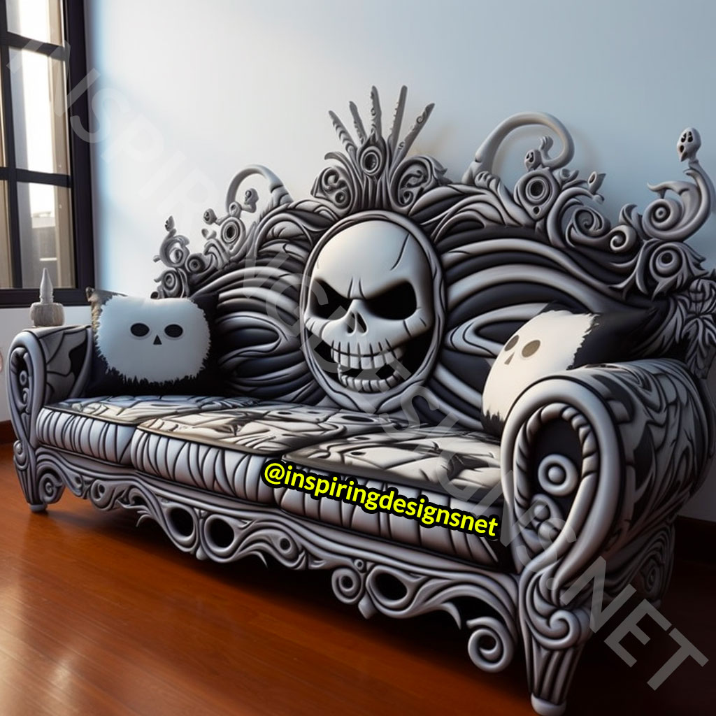 Nightmare Before Christmas Sofas - Jack Skellington Couch
