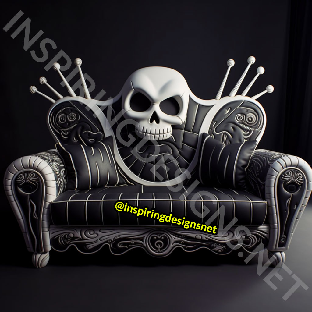 Nightmare Before Christmas Sofas - Jack Skellington Couch