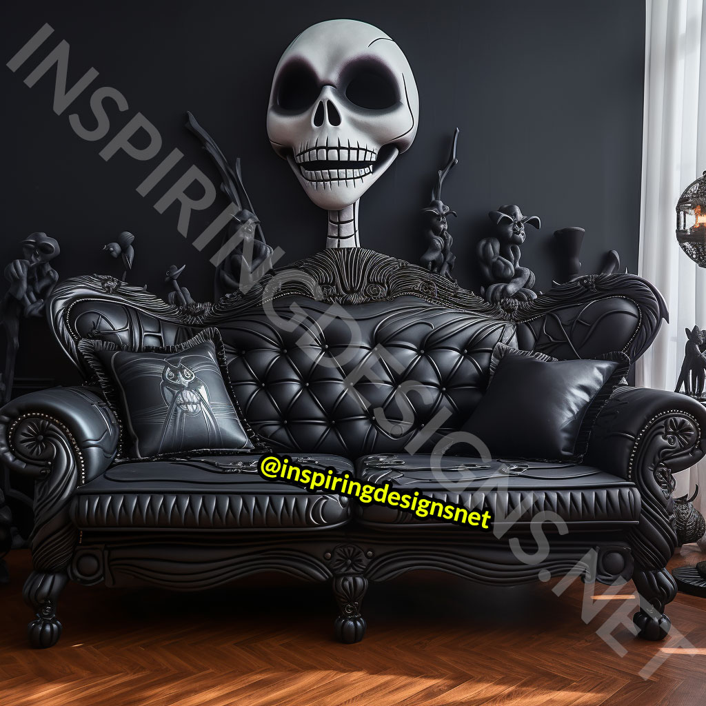 Nightmare Before Christmas Sofas - Jack Skellington Couch