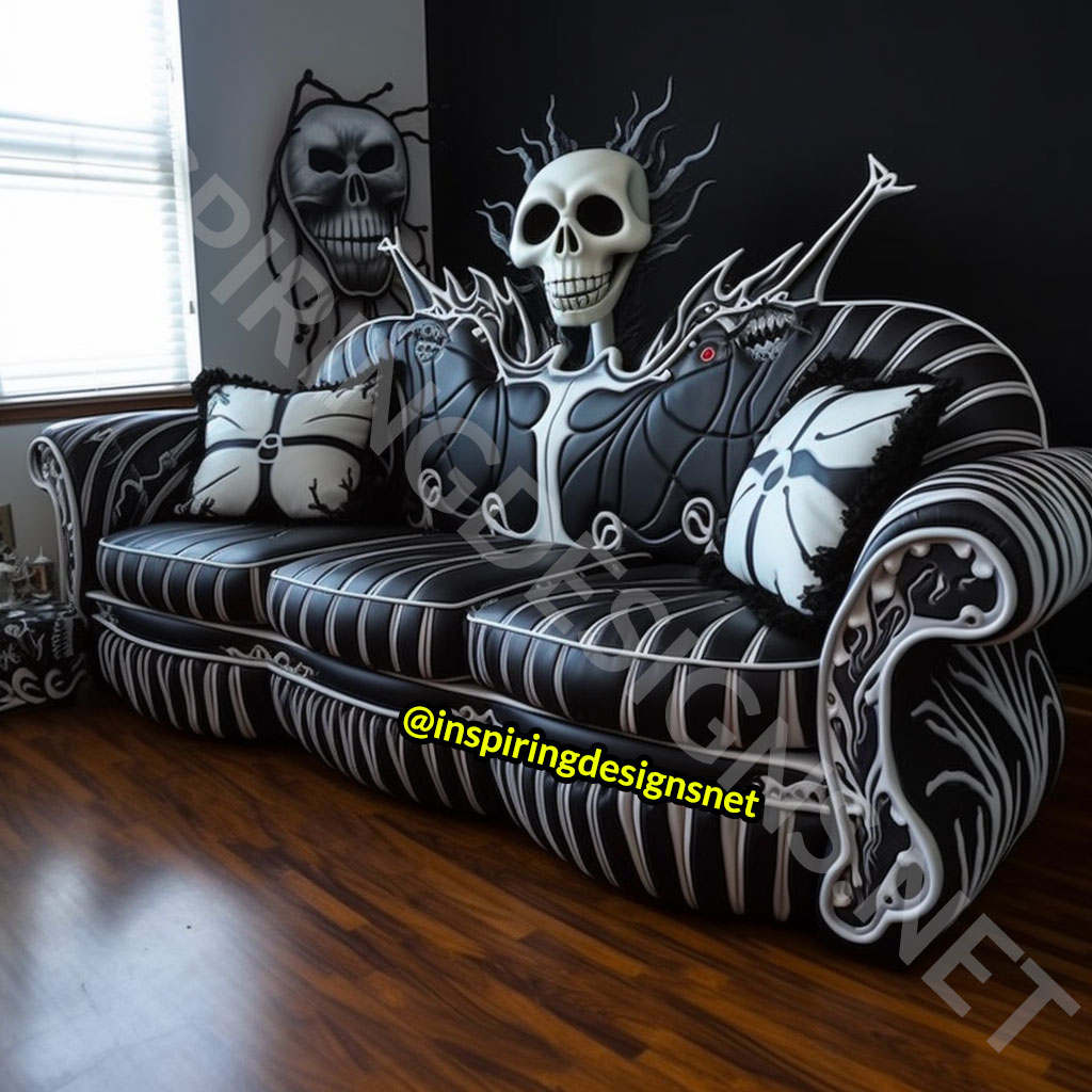 Nightmare Before Christmas Sofas - Jack Skellington Couch